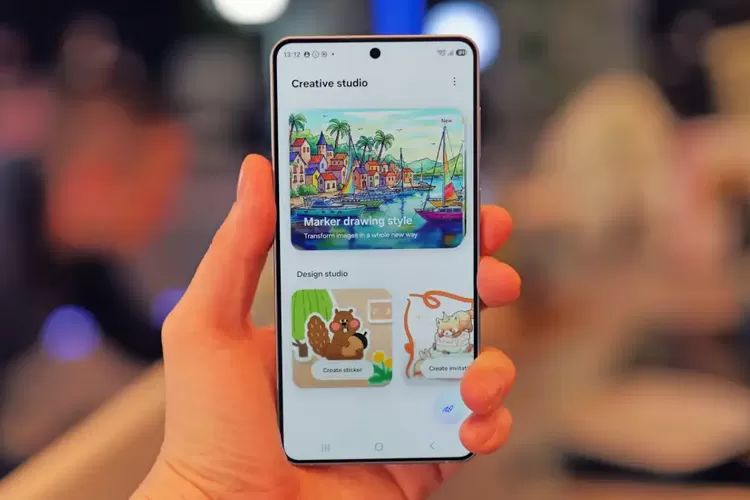 Fitur Drawing Assist kini berevolusi menjadi Creative Studio di Galaxy S26 series.
