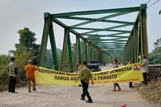 Baut Hilang dan Lempeng Baja Mengelupas, Jembatan di Bogor Dipasangi Peringatan