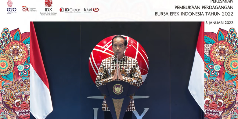 Terbaru, Buka Perdagangan Bursa 2022, Jokowi Mengingat Kengerian Lonjakan Kasus Covid19