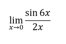 Menentukan Nilai dari lim(x->0) sin 6x/2x