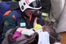 Bayi Ditemukan Selamat Setelah Terkubur 30 Jam di Reruntuhan Apartemen