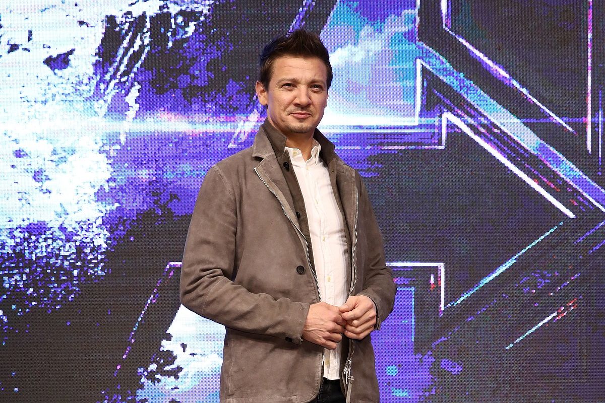 Jeremy Renner menghadiri press conference film Avengers: Endgame di Seoul, South Korea, pada 15 April 2019.