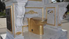 Sindir Trump, Warga AS Bangun Toilet Emas di Dekat Gedung Putih