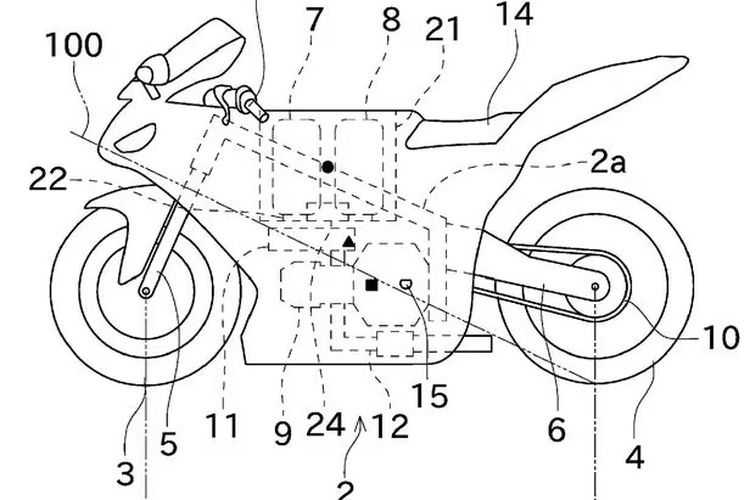 Paten motor berbahan hidrogen dari Kawasaki, ada yang skutik dan sport