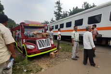 Detik-detik Odong-odong Tertabrak Kereta Api di Serang, Saksi Mata: Sudah Diteriaki dari Jauh Sebenarnya