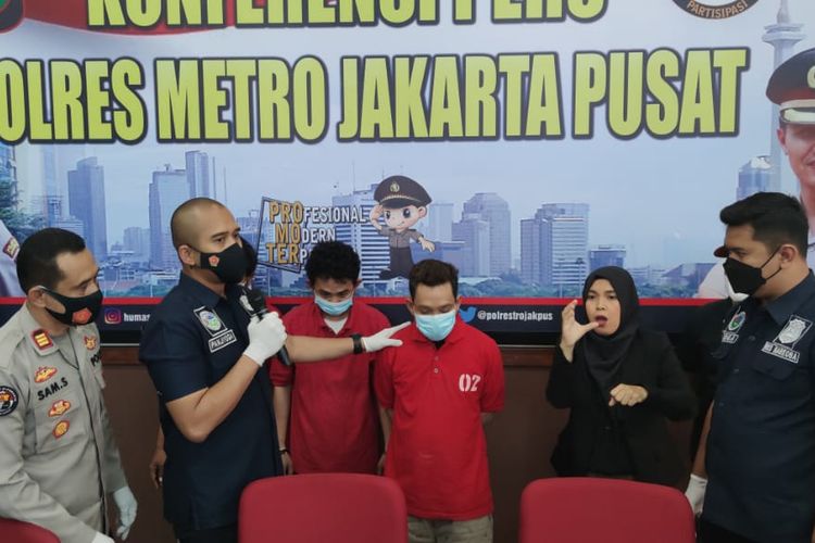 Polres Jakarta Pusat menangkap 3 pengedar narkoba, Selasa (13/4/2021).
