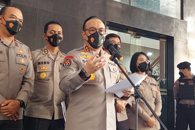 Kepala Divisi Humas Polri Irjen Dedi Prasetyo di Gedung TNCC, Jakarta, Selasa (6/9/2022).