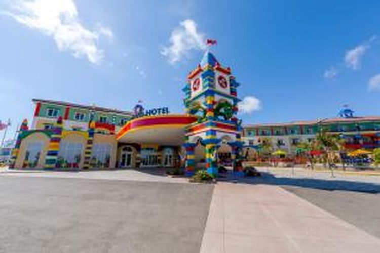Dekorasi eksterior Legoland Hotel Florida akan tampak seperti Legoland Hotel California.