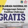Khusus Hari Ini, Pemprov Gratiskan Fasilitas Olahraga yang Dikelola Dispora DKI dalam Rangka Haornas
