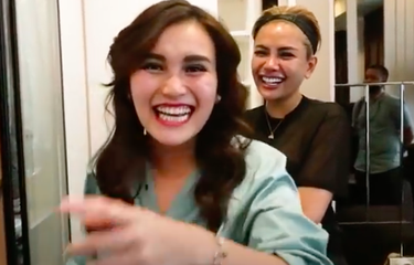 Ayu Ting Ting saat bertamu ke rumah Nikita Mirzani