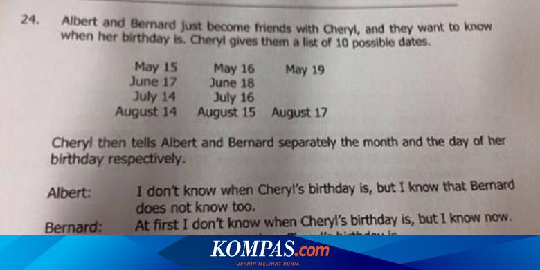 Soal Matematika Singapura Yang Bikin Geger Dunia Ini Jawabannya Halaman All Kompas Com