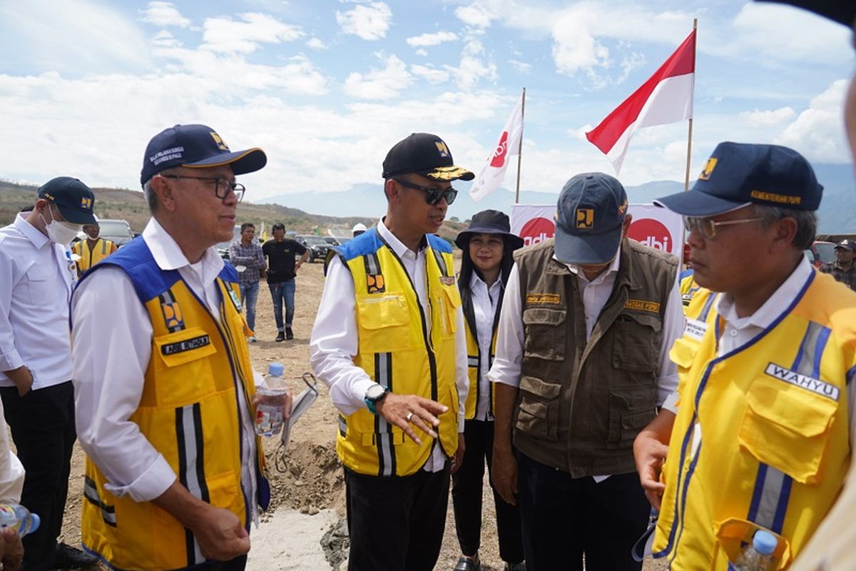 Kementerian PUPR melalui Ditjen Perumahan Kementerian PUPR melaksanakan ground breaking Pembangunan Hunian Tetap (Huntap) Pascabencana Provinsi Sulawesi Tengah (Sulteng) Tahap 2B, di Palu, Kamis (5/1/2023). 