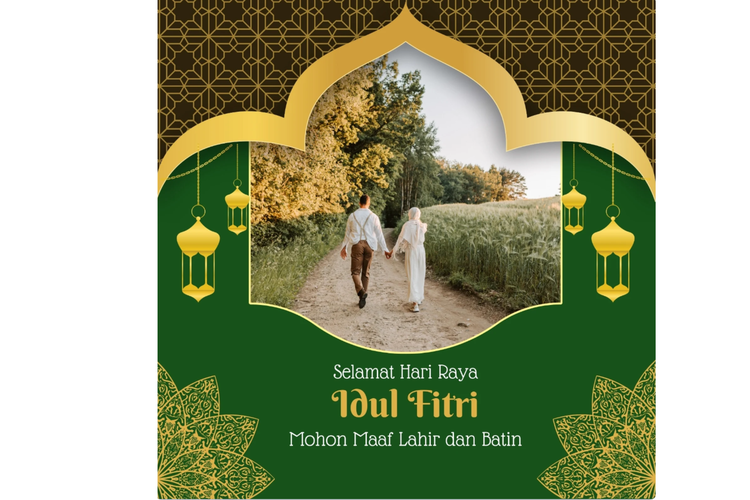 Cara Bikin Twibbon Lebaran 2025, Cepat Pakai Canva 