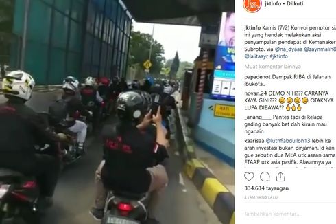 Hindari Bentrok, Polisi Izinkan Pengendara Motor Peserta Demo Masuk Tol