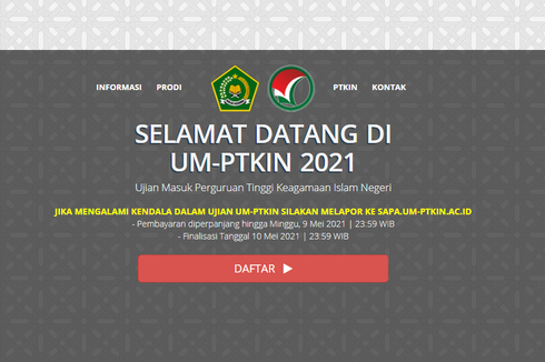 Pendaftaran UM PTKIN Masih Dibuka, Tes Secara Online