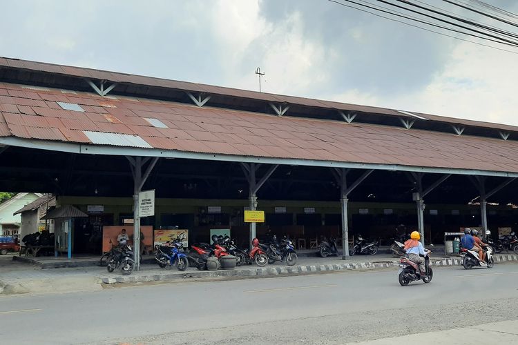 Bekas stasiun Blora yang berlokasi di Jalan Pemuda, Blora, Kamis (15/4/2021)