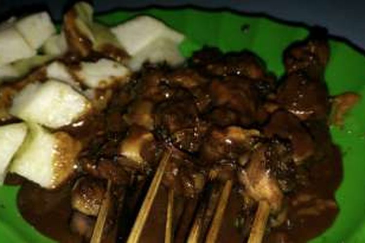 Sate jamur Nikmat di Banyuwangi, Jawa Timur.