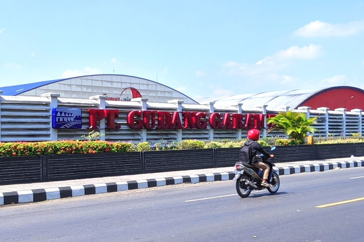 Kawasan pabrik PT Gudang Garam di Kediri, Jawa Timur.