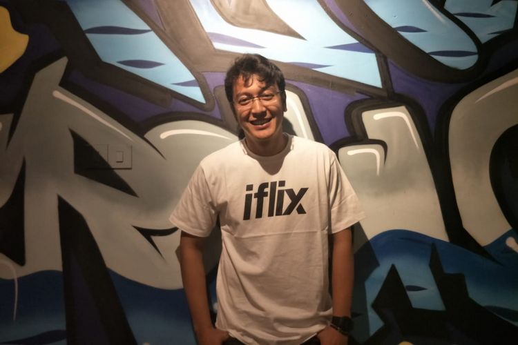 Dimas Anggara saat ditemui di kantor Iflix Indonesia di kawasan Kebayoran Baru, Jakarta Selatan, Senin (3/12/2018).