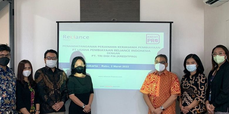 Fintech lending KreditPro teken kerja sama channeling dengan Reliance Finance untuk memacu efektivitas penyaluran kredit terutama ke sektor UMKM di Indonesia. 