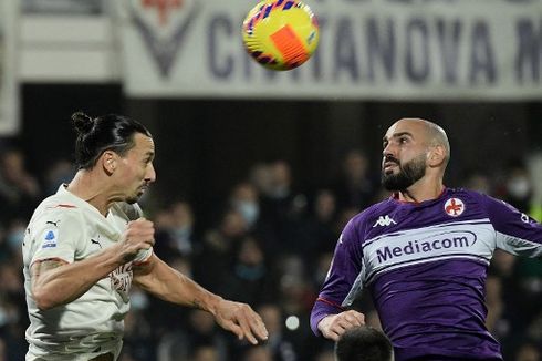 HT Fiorentina vs AC Milan: Dibobol Mantan, Rossoneri Tertinggal 0-2