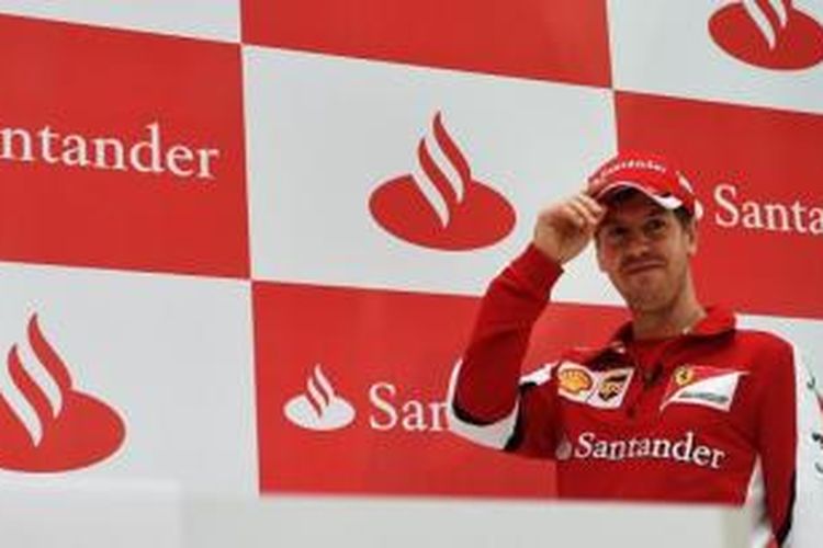 Pebalap Ferrari, Sebastian Vettel.