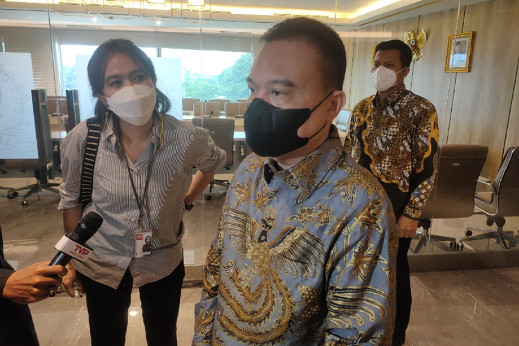 Ketua Harian DPP Partai Gerindra Sufmi Dasco Ahmad ditemui di Kompleks Parlemen Senayan, Jakarta, Rabu (9/3/2022).