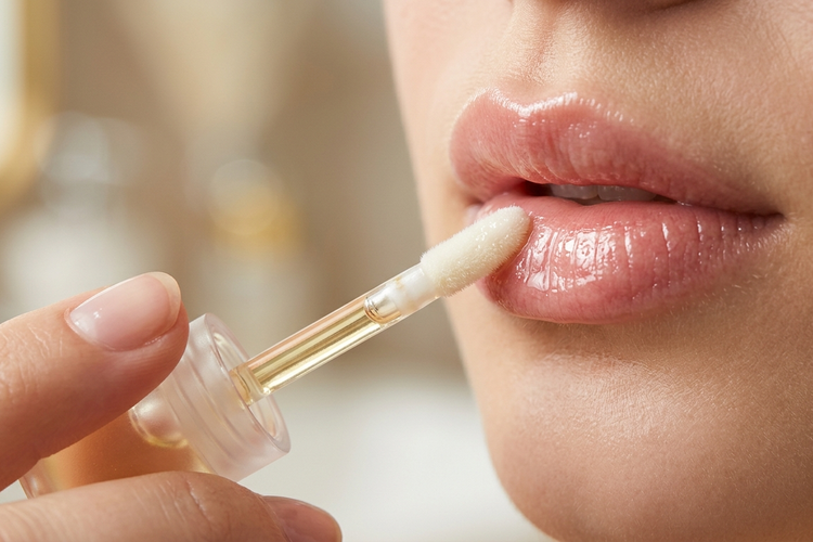 Ilustrasi lip oil.
