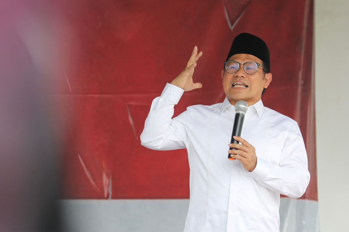 Wakil Ketua Dewan Perwakilan Rakyat (DPR) Republik Indonesia (RI) Bidang Koordinator Bidang Kesejahteraan Rakyat (Korkesra) Abdul Muhaimin Iskandar melakukan kunjungan ke kabupaten atau Kota Tasikmalaya, Jawa Barat (Jabar), Sabtu (26/3/2022).