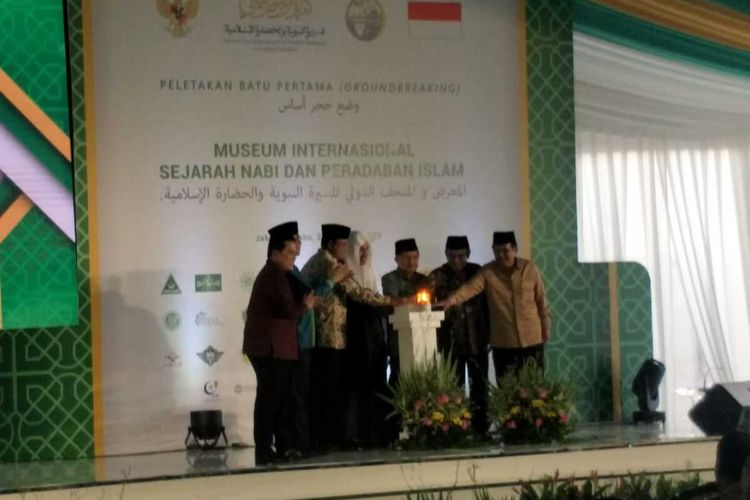 Groundbreaking Museum Internasional Sejarah Nabi dan Peradaban Islam di Taman Impian Jaya Ancol, Rabu (26/2/2020)