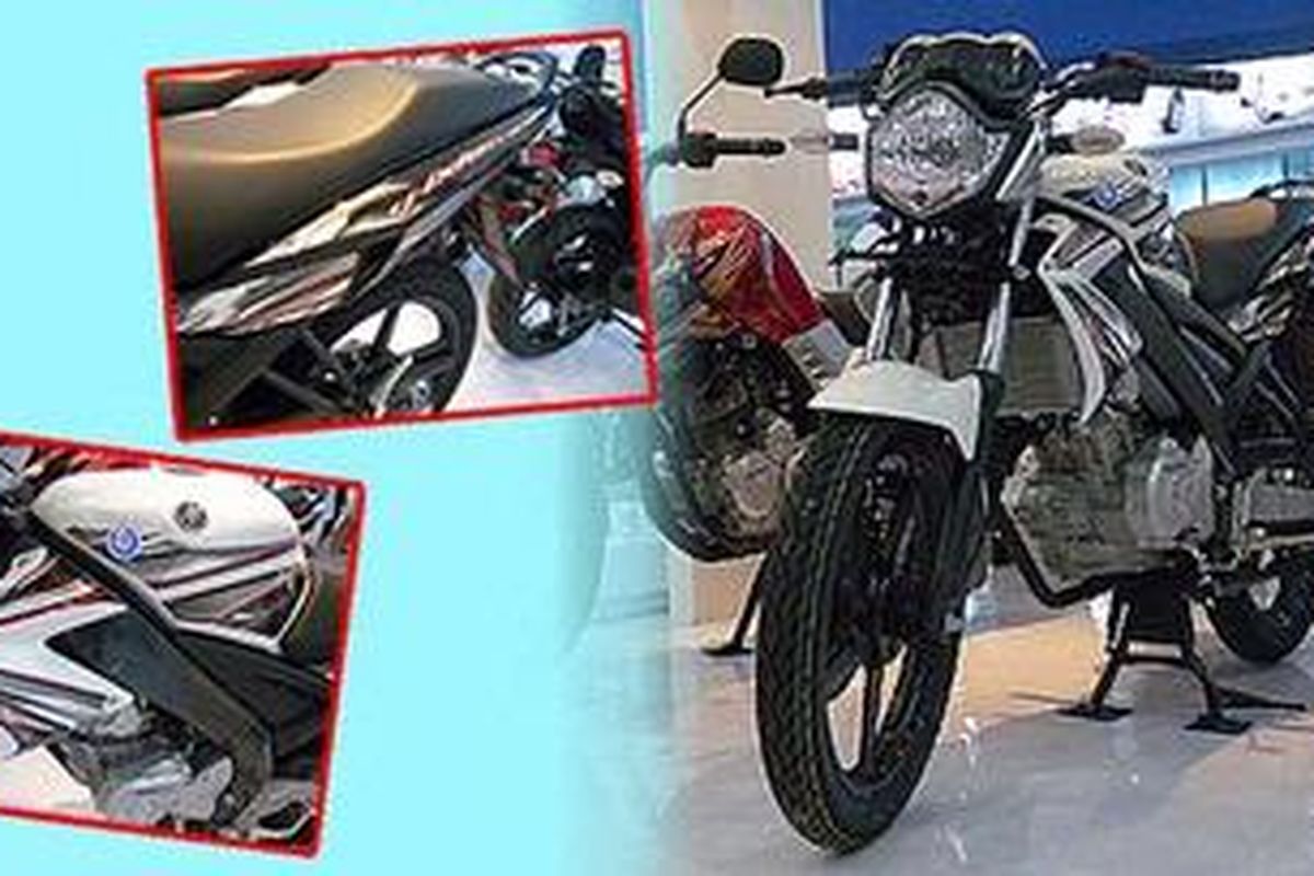 Yamaha luncurkan Vixion facelift dengan warna baru putih di PRJ, Kemayoran, Jakarta Pusat