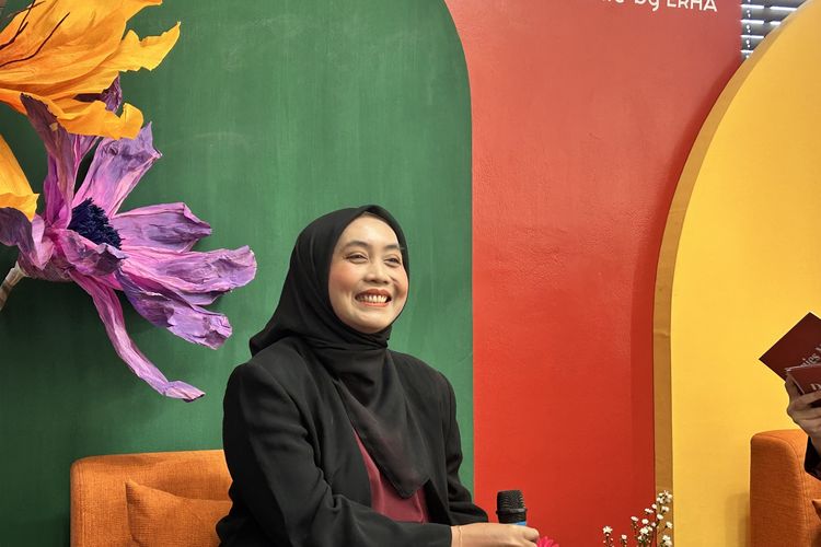 Head of Marketing Dermies Max by ERHA Alisa Agustine dalam Grand Opening Flagship Dermies Max Kemang, Jakarta Selatan, Kamis (9/1/2026).