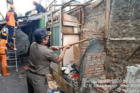 Dua Gubuk Tak Layak Huni yang Ditempati Pasien Covid-19 di Maphar Dibongkar