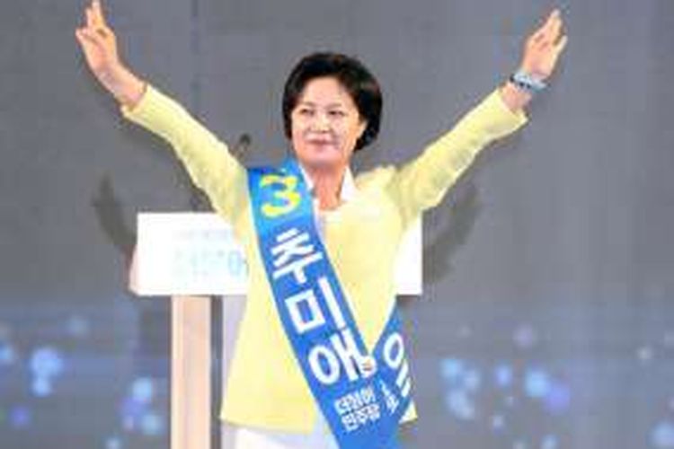 Pemimpin oposisi Korea Selatan dari Partai Demokratik Korea, Choo Mi-ae.
