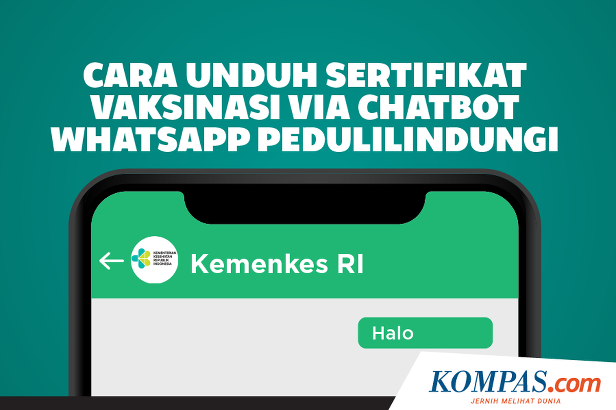 Cara Unduh Sertifikat Vaksinasi via Chatbot WhatsApp PeduliLindungi