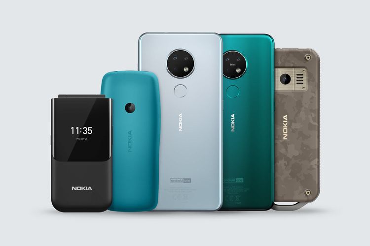 Ilustrasi ponsel Nokia