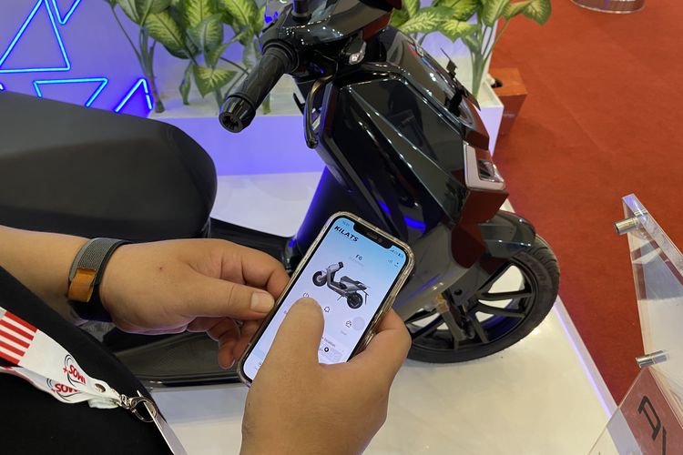 Motor listrik Gova F600, punya fitur GPS anti-maling, terkoneksi dengan ponsel