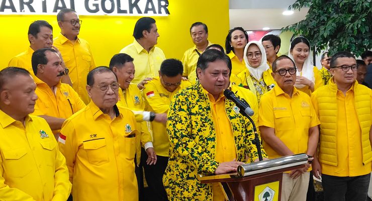 Soal Permintaan 5 Kursi Menteri, Airlangga: Masih Dalam Pembahasan, Kita Tunggu Pengumuman KPU