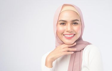 Ilustrasi hijab antiribet kekinian.
