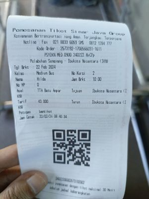 Tiket bus menuju IKN, tarif Rp 43.000