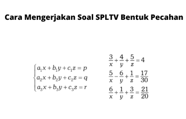 Sistem Persamaan Linear Tiga Variabel (SPLTV) adalah sistem persamaan linear yang terdiri dari tiga persamaan dalam tiga variabel.