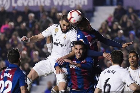 Levante Vs Real Madrid, Dua Penalti Buat El Real Bawa Pulang 3 Poin