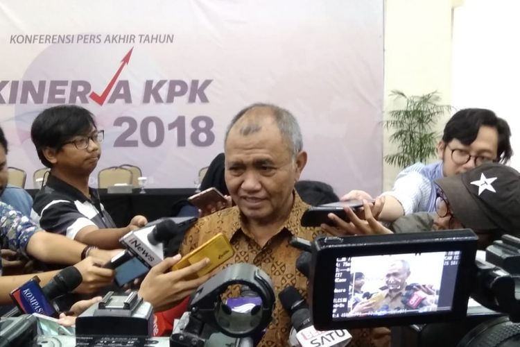 Ketua Komisi Pemberantasan Korupsi (KPK) Agus Rahardjo di Gedung Penunjang KPK, Jakarta, Rabu (19/12/2018). 