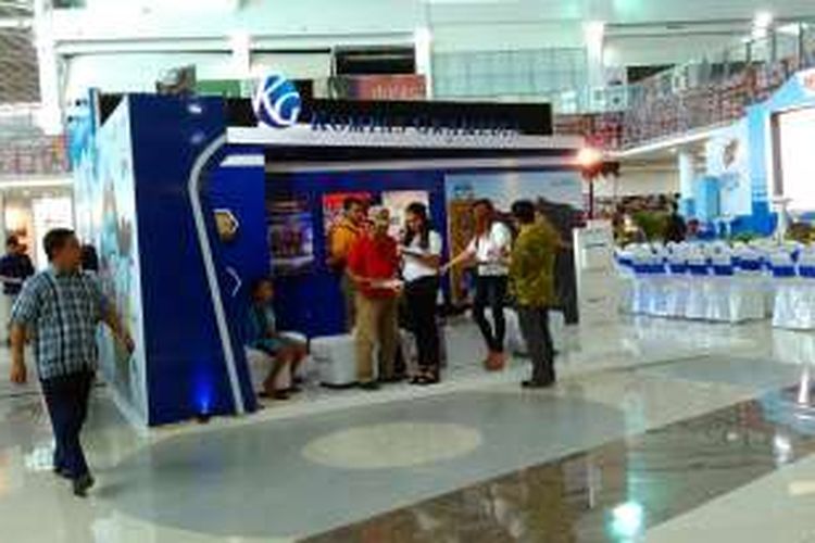 Stand Kompas Gramedia pada acara pameran hari pers nasional tahun 2016 di NTB.