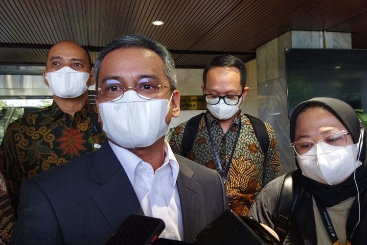 Wakil Menteri Keuangan (Wamenkeu) Suahasil Nazara saat ditemui di Gedung DPR RI, Jakarta, Selasa (6/9/2022).
