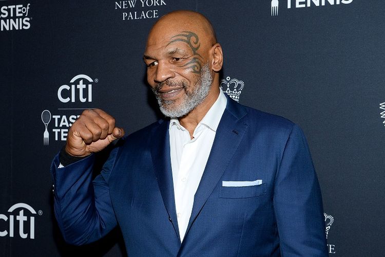 Legenda tinju Mike Tyson menghadiri Citi Taste Of Tennis pada 22 Agustus 2019 di New York City, AS.
