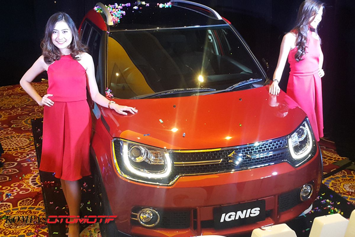 Suzuki Ignis meluncur di Jakarta, Senin (17/4/2017)