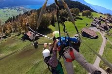Tali Pengaman Tak Terpasang, Pria Ini Nyaris Tewas saat Terbang Layang di Swiss