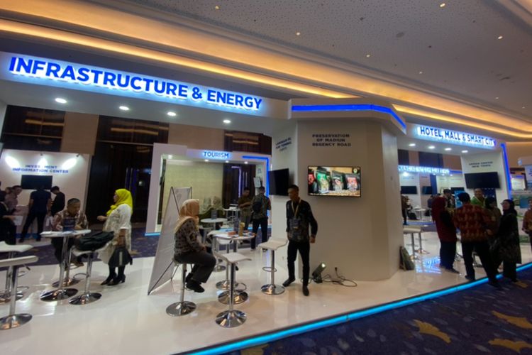 Pameran investasi Jatim di acara EJIF 2024, Surabaya, Kamis (24/10/2024).