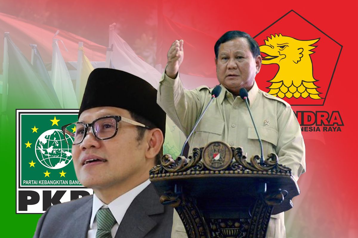 Ilustrasi Koalisi Indonesia Raya yang diisi oleh Gerindra dan Partai Kebangkitan Bangsa (PKB).